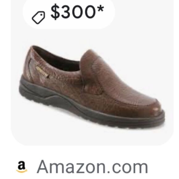MEPHISTO Men’s Mallory Slip On Brown Leather Loafers with Moccasin Size 9US